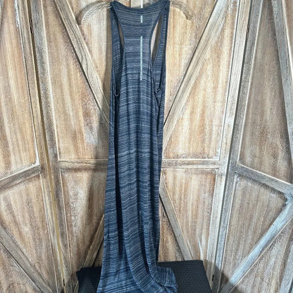 Vince Heather Blue Racerback Space Dye Maxi Dress - Picture 3 of 8